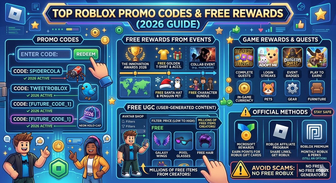 Top Roblox Promo Codes and Free Rewards (2026 Guide)